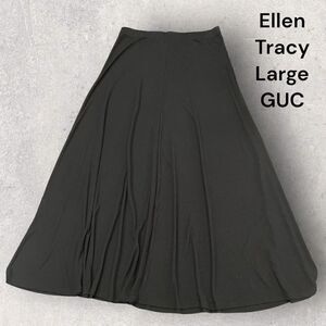 GUC Ellen tracy black maxi skirt size large